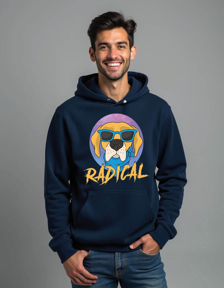 Thumbnail: radical Streetwear Men’s Printed Hoodie – Oversized Graphic Print |