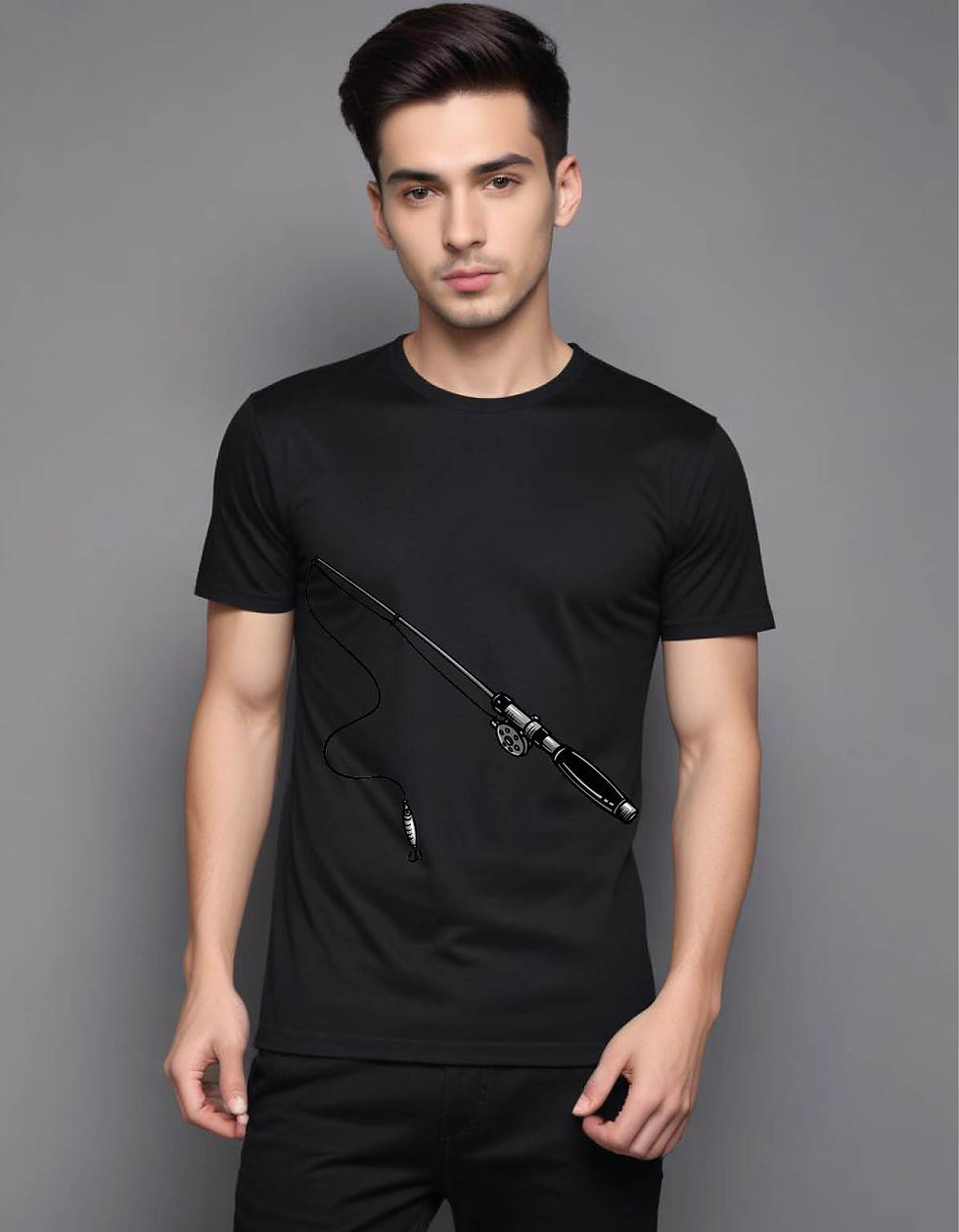Thumbnail: fishing equipment mens printed graphic t shirt