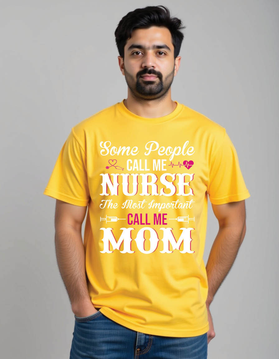 Thumbnail: some people call me nurse most important call mens printed t shirt