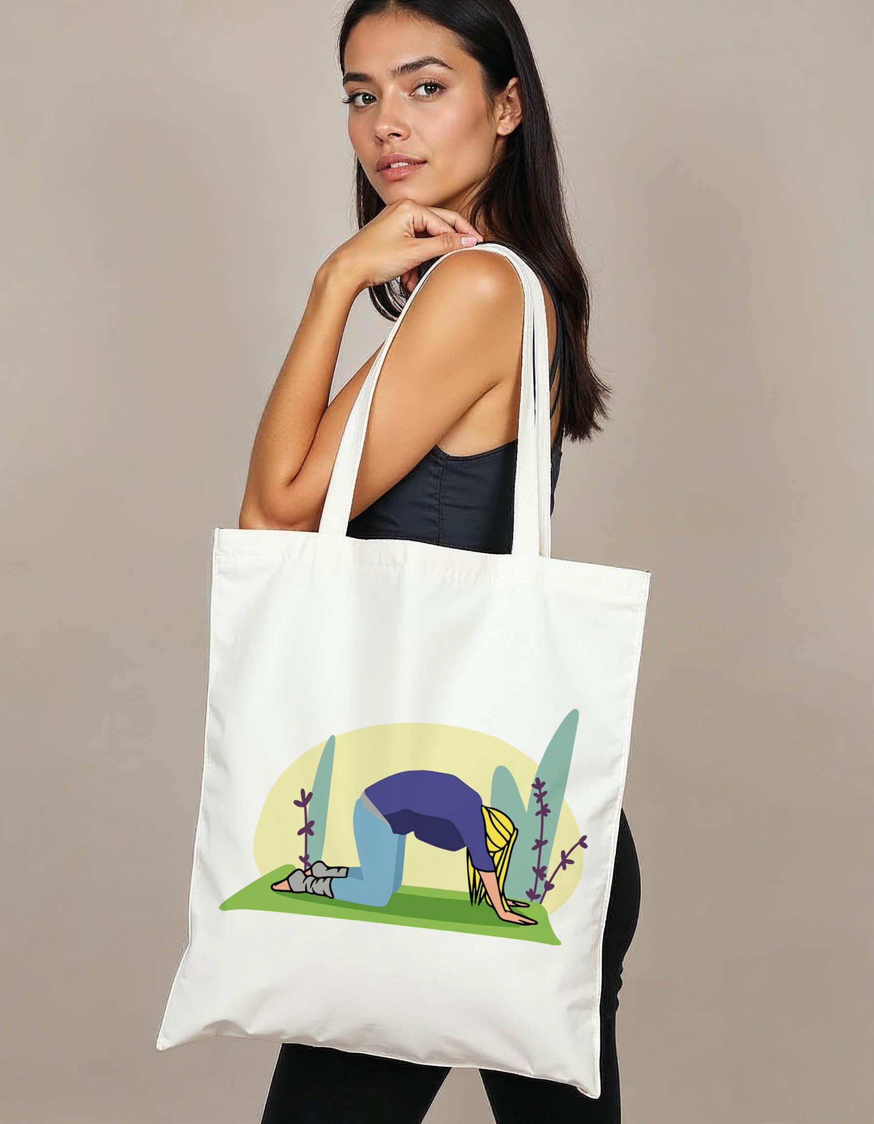 Abstract Art Tote Printed Bag – Stylish Grocery & Shopping Bag Eco-Friendly Cho