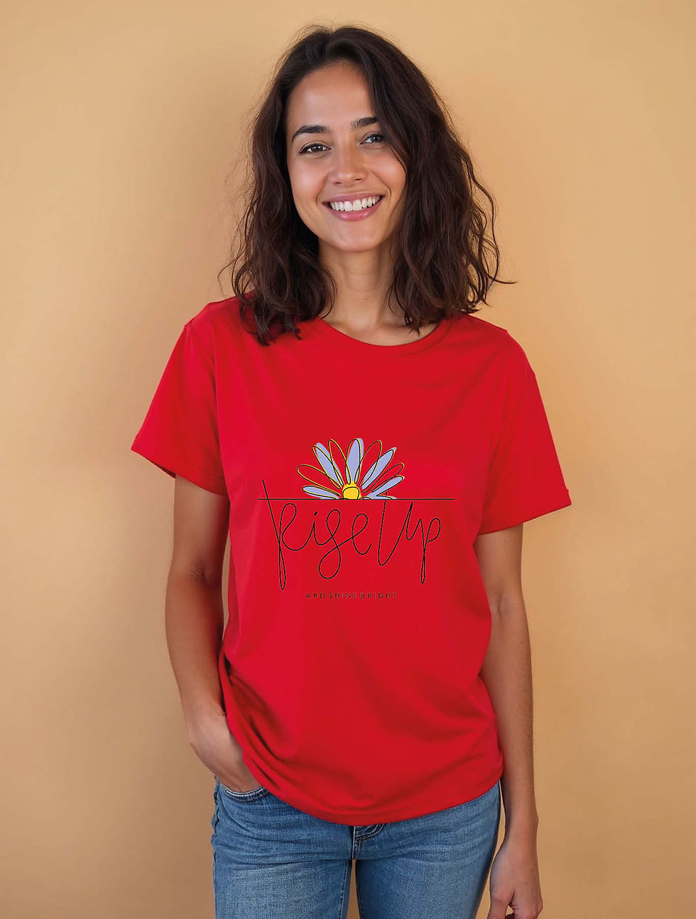 Thumbnail: Rise Up Daisy Sunrise Urban Women’s Printed T-Shirt – Buy Now