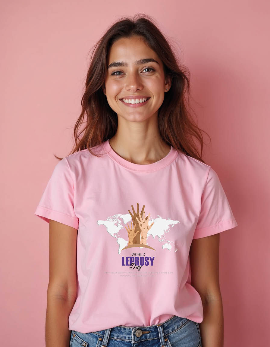 Thumbnail: World leprosy day Unisex printed graphic t shirt