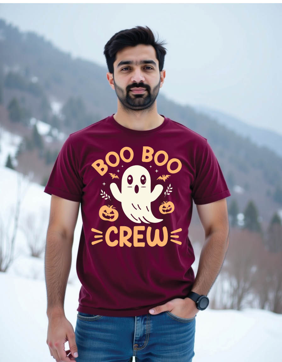 boo boo crew halloween mens printed graphic t shirt