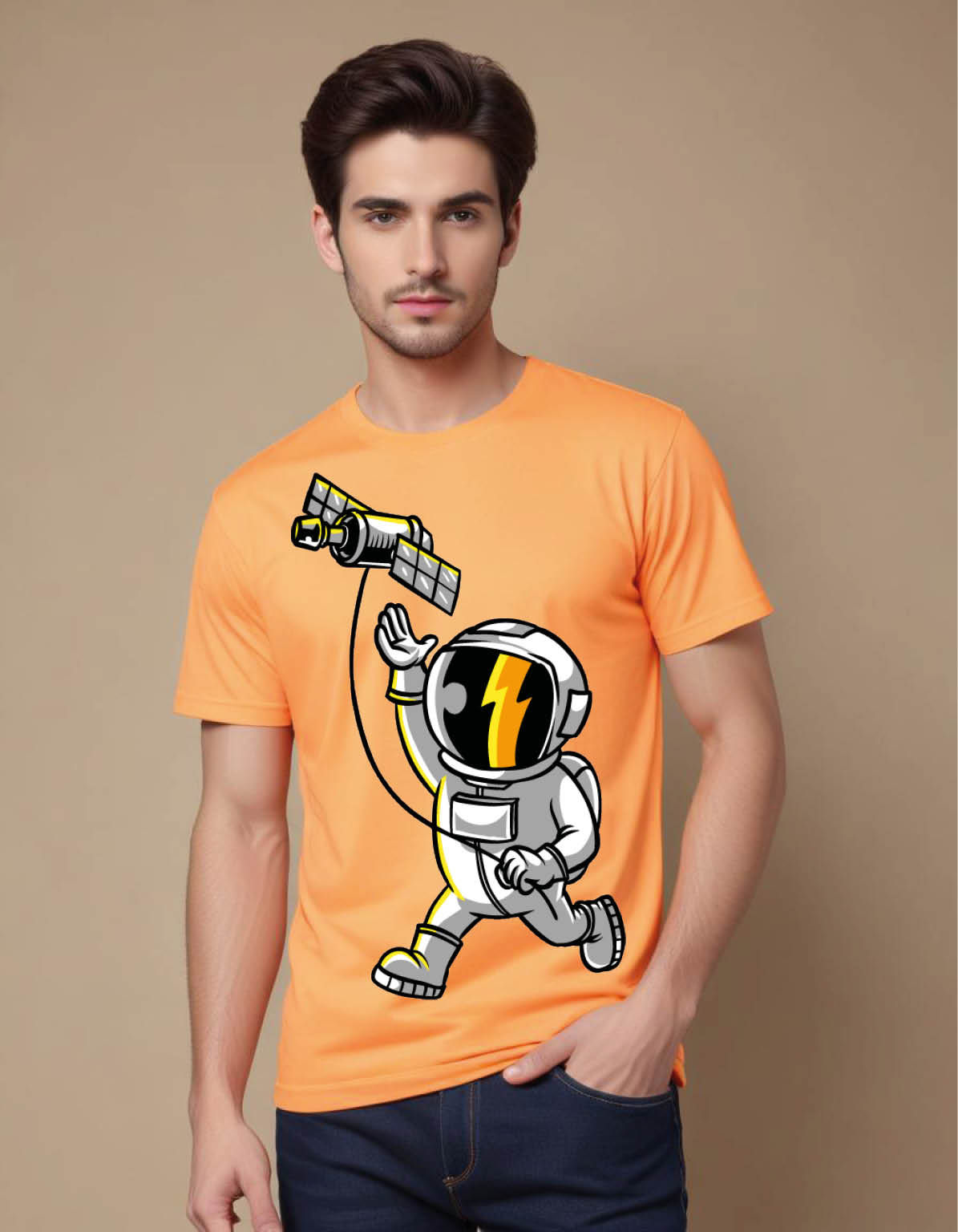 astronauts pack mens printed graphic t shirt