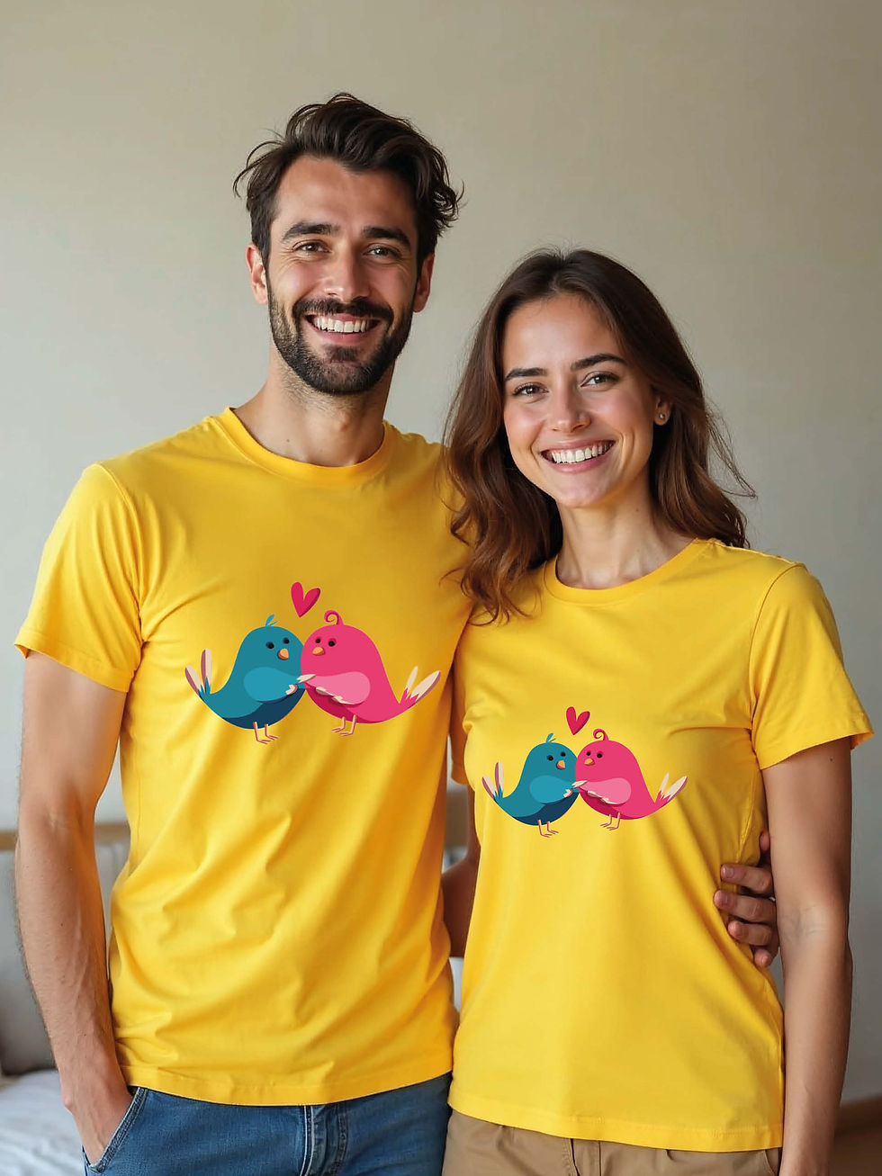 Thumbnail: Valentine’s Animal Couple T-Shirt Lovers Edition – Premium