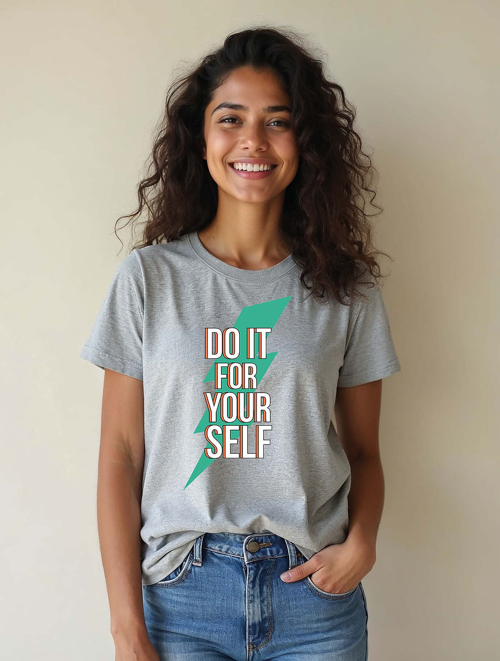 Thumbnail: do it for yourself Casual Women’s graphic T-Shirt – Shop Now
