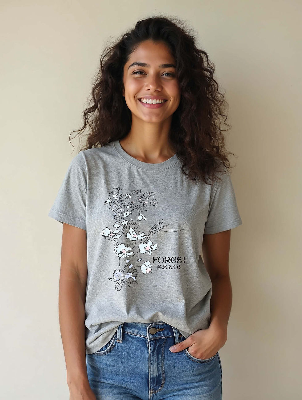 Thumbnail: forget are not Stylish Women’s Printed Typography T-Shirt – Limited Stock