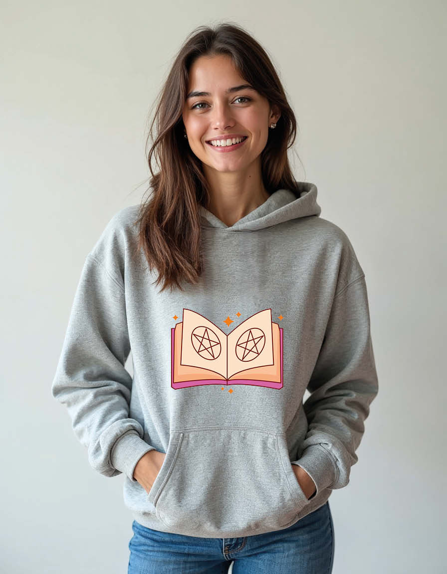 Thumbnail: Magic book fortune sticks Unisex Printed Graphic Hoodies