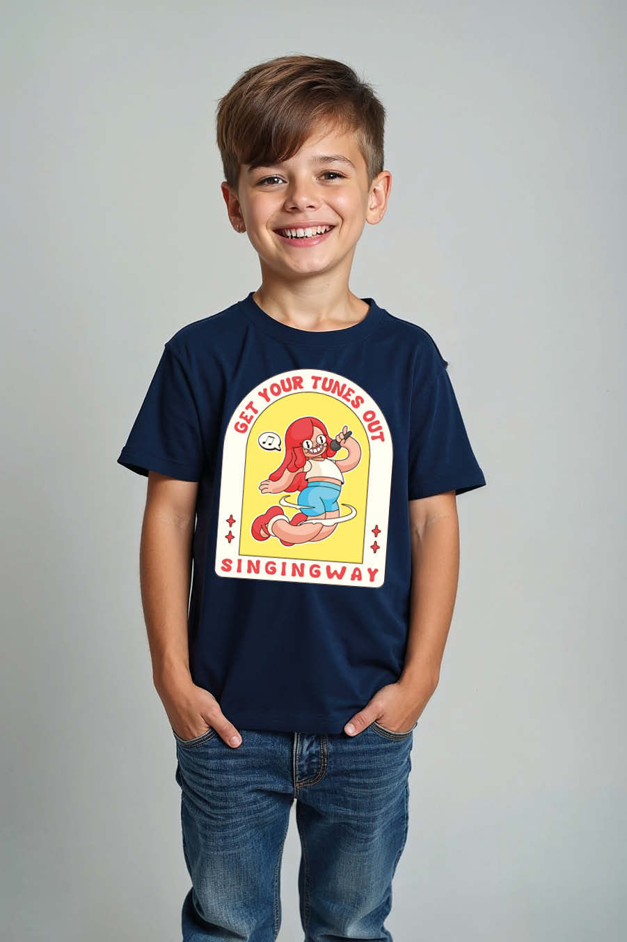 Thumbnail: Cool Kids Graphic Tee – Typography Print Design for Boys & Girls | Premium Quali