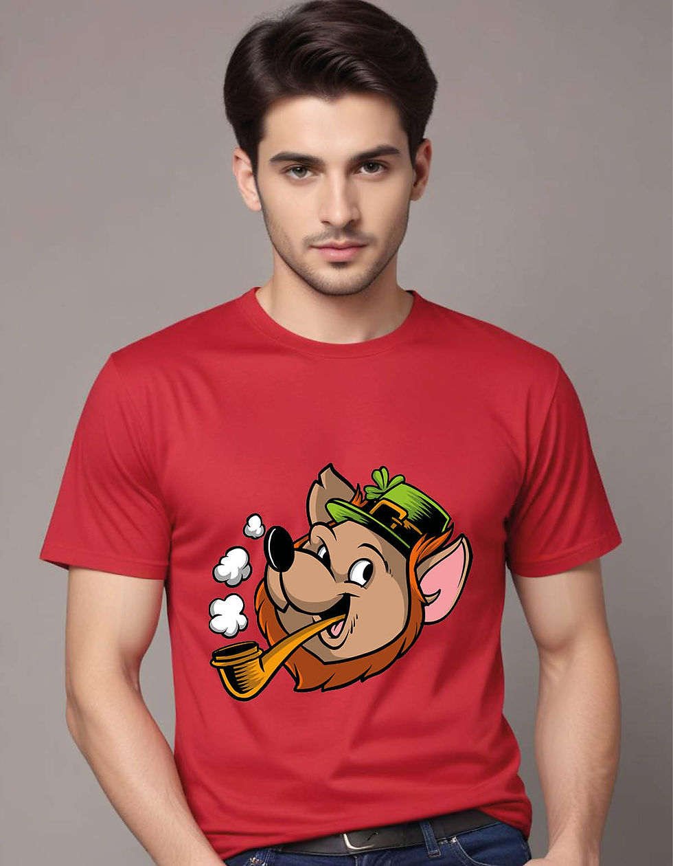 Thumbnail: irish mouse 01 mens printed graphic t shirt