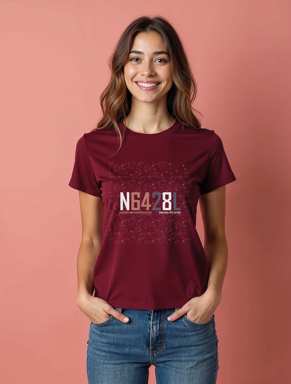 Thumbnail: Cool Women’s Typography sweatwear printed T-Shirt – Buy Now
