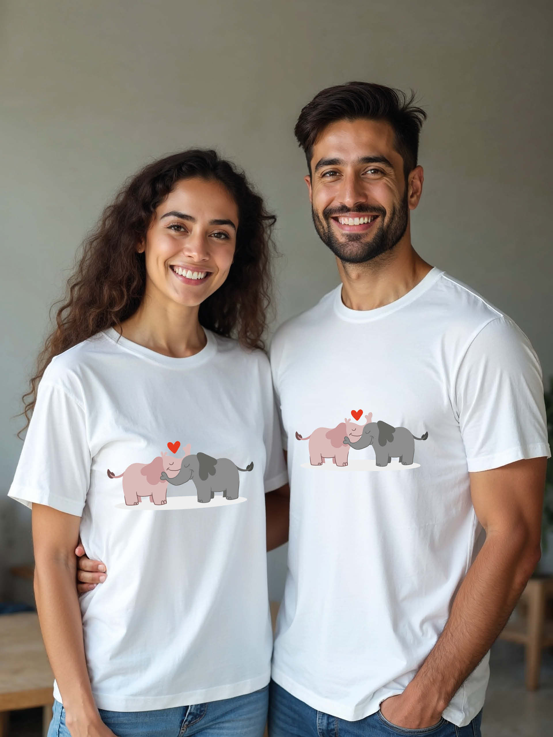 Valentine’s Animal Couple Matching Tee Lovers Edition – Limited