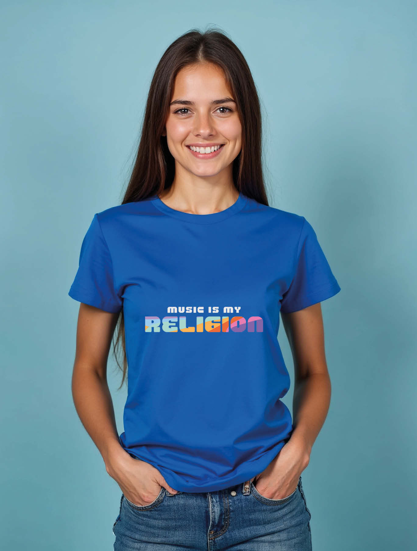 music is my religion Classic Women’s Printed T-Shirt – Shop Now