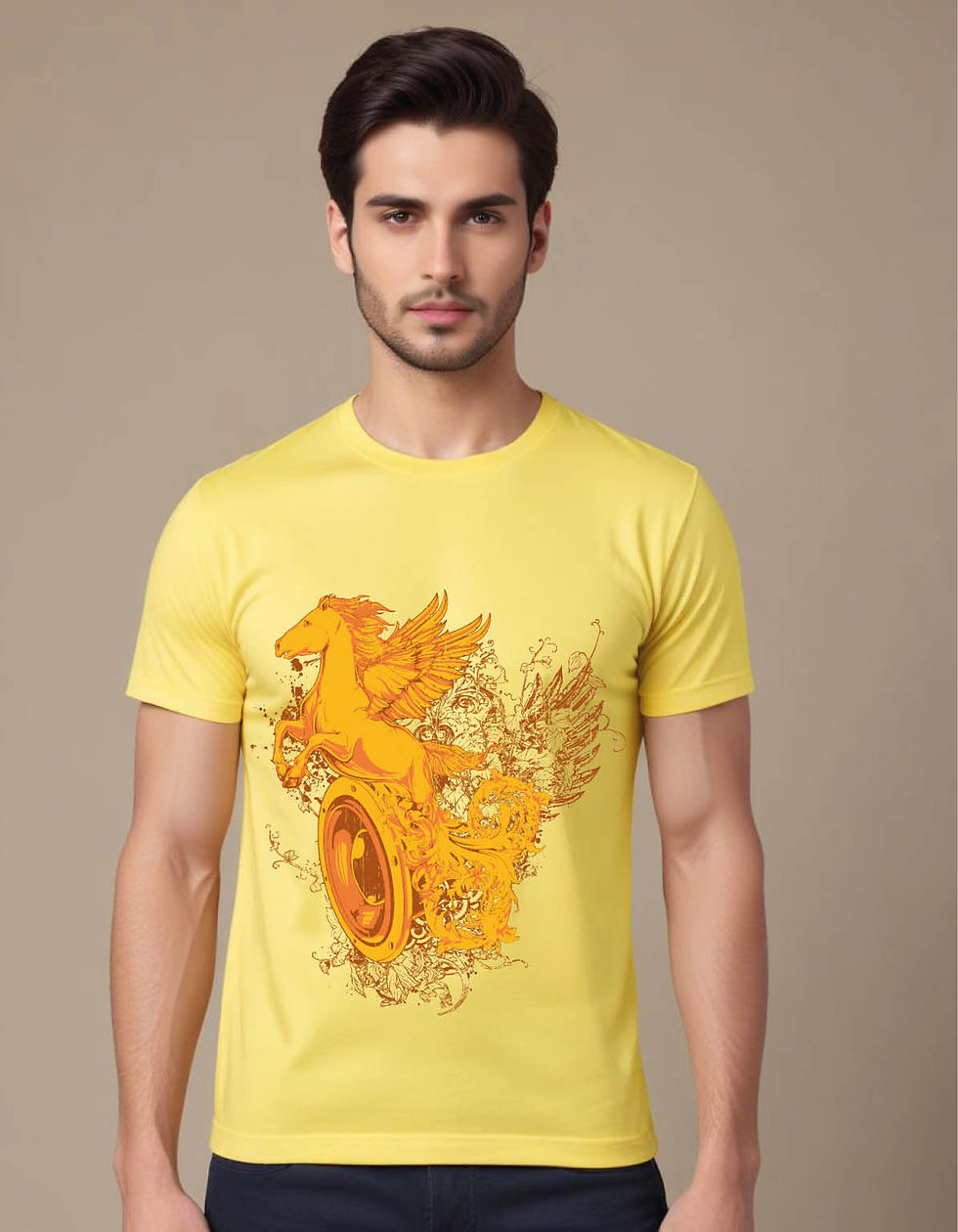 Thumbnail: golden chariot mens printed graphic t shirt