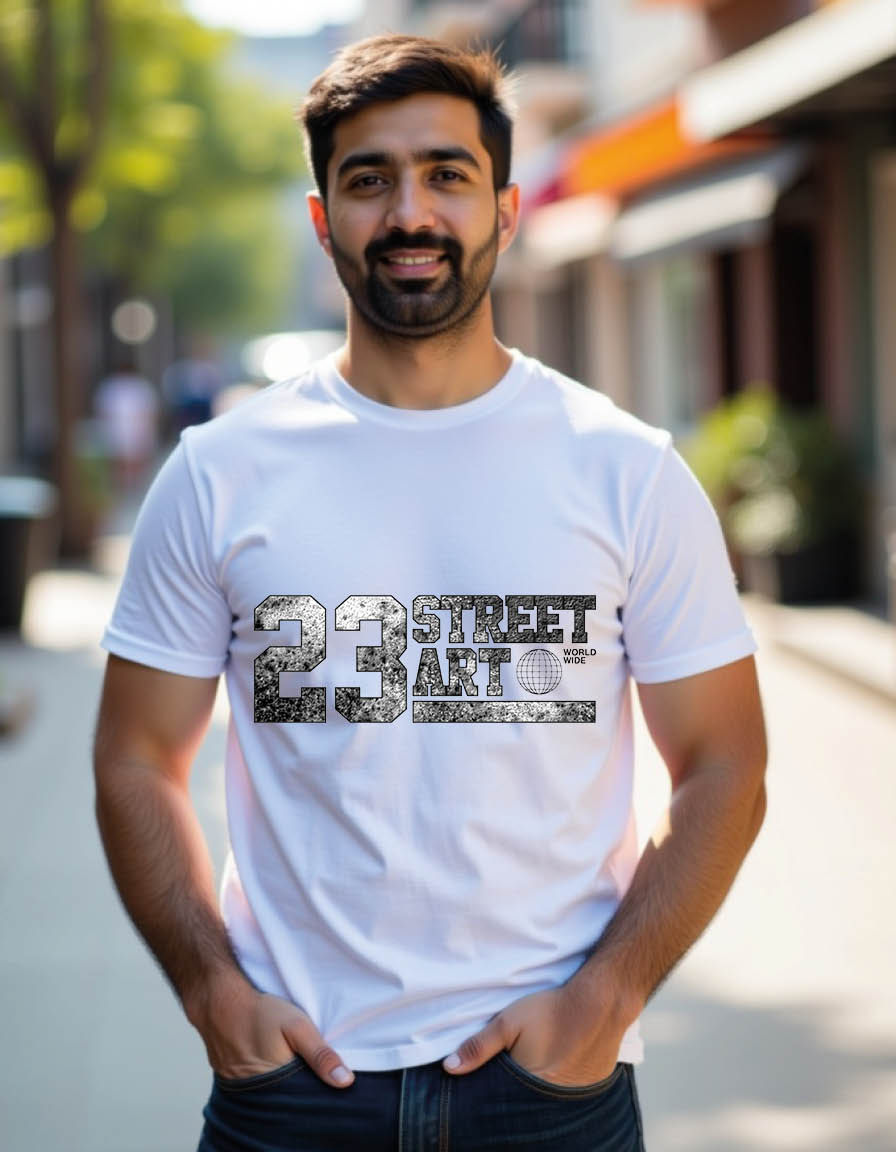 Thumbnail: strees art mens printed graphic t shirt