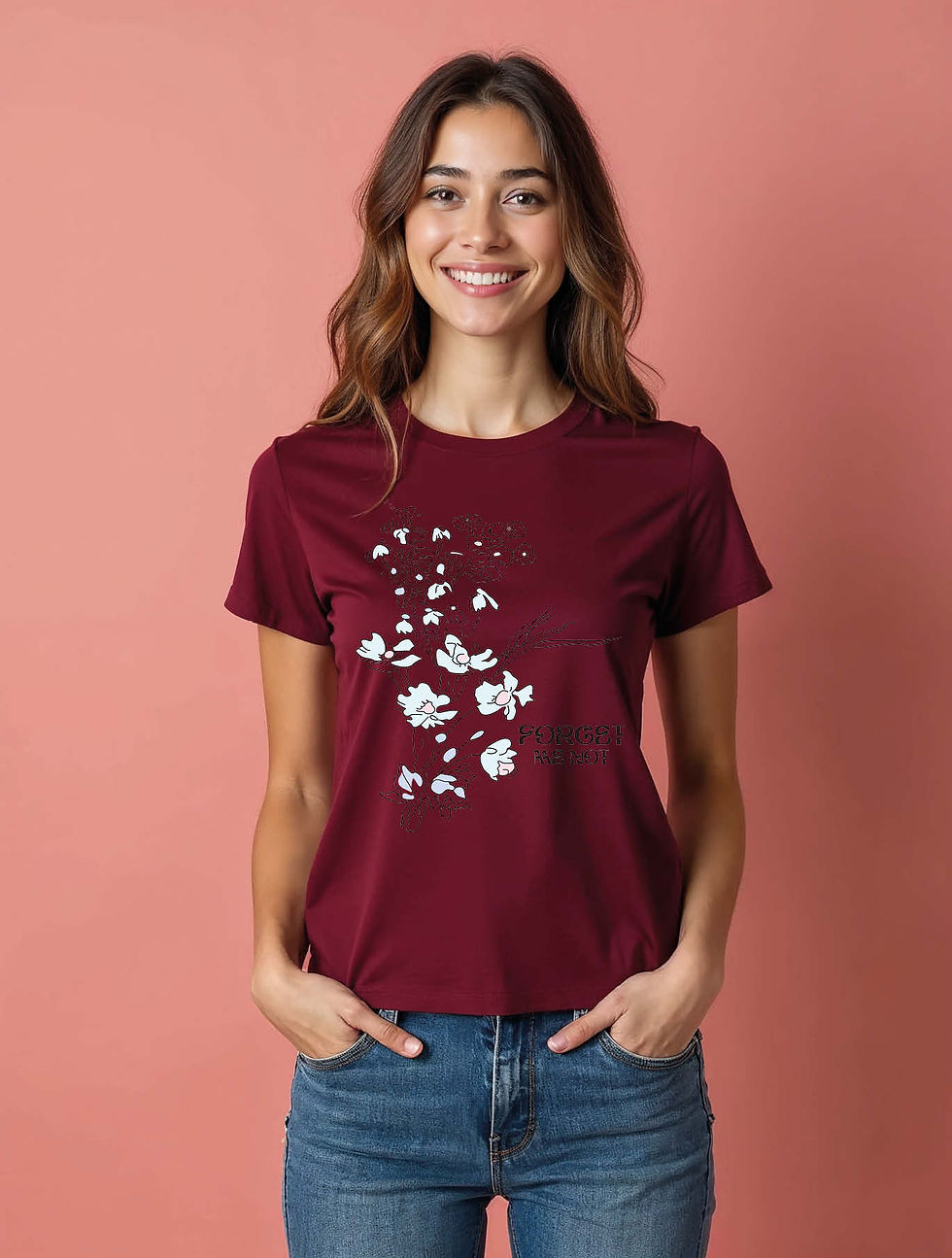 Thumbnail: forget are not Stylish Women’s Printed Typography T-Shirt – Limited Stock