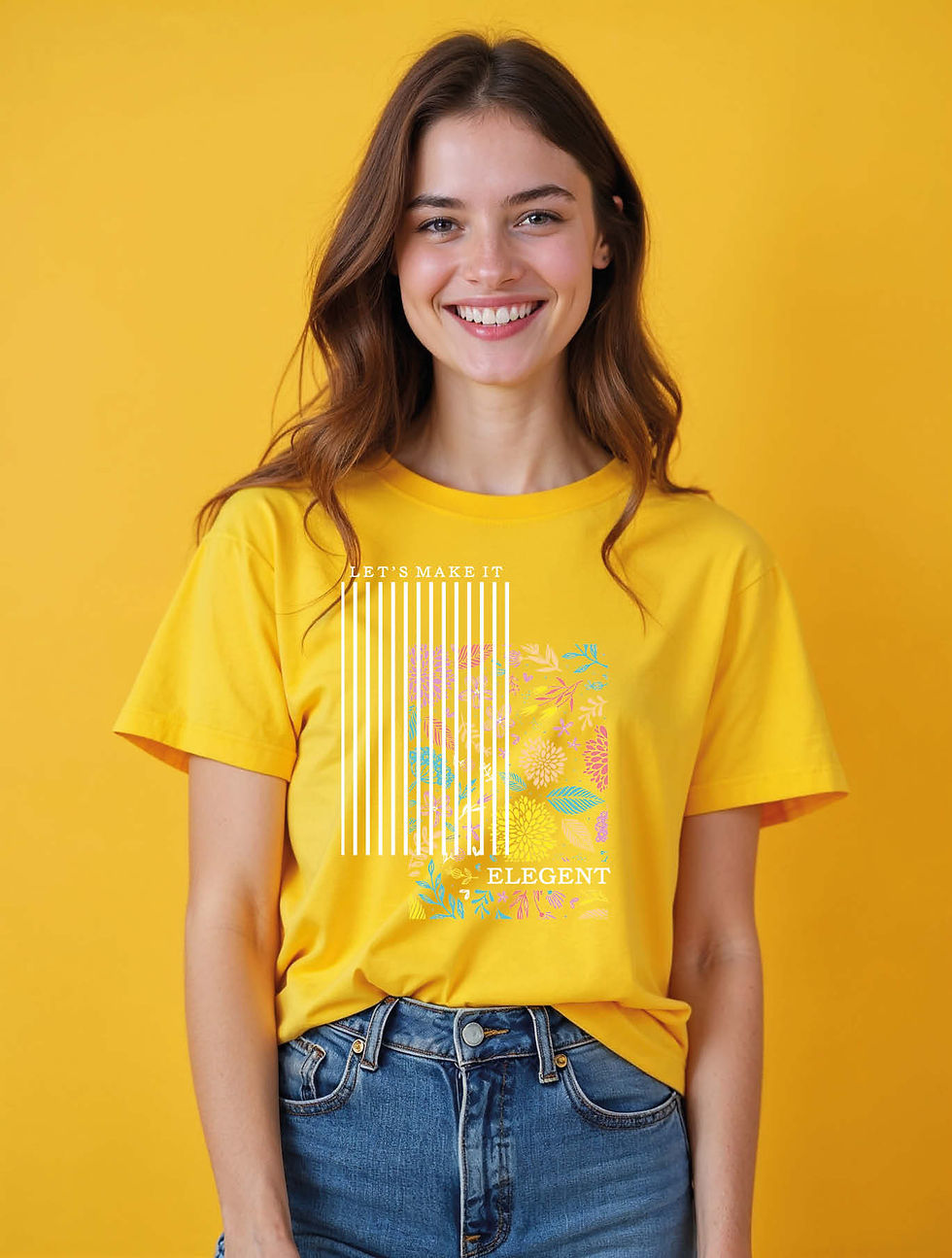 Thumbnail: let's make it elegent Urban Women’s Printed T-Shirt – Premium Quality