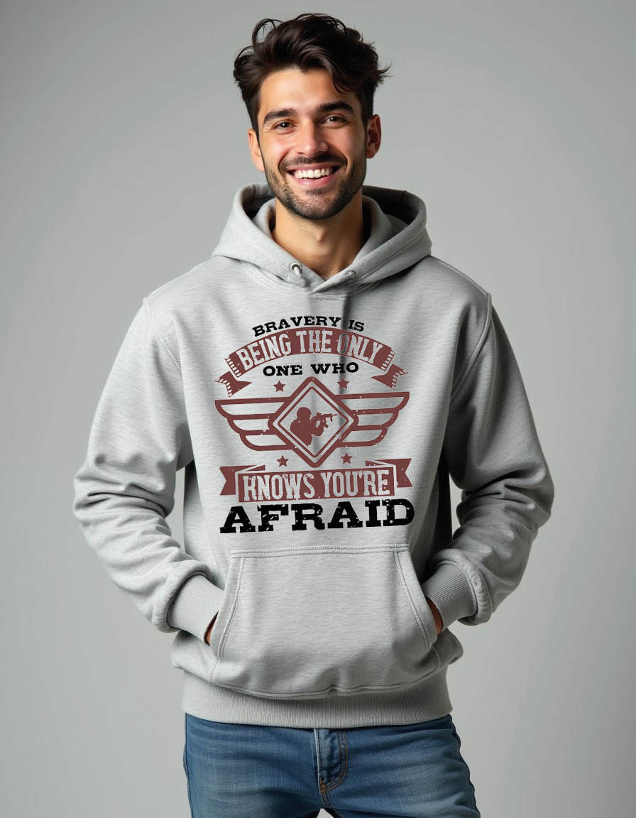 Thumbnail: bravery is being the only one who hnows you re afraid stylish hoodies