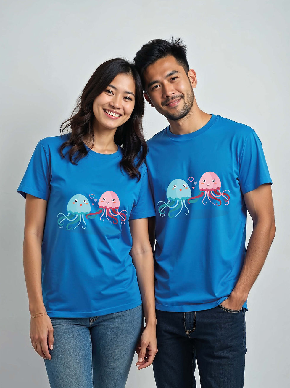Thumbnail: Forever Love Cartoon Couple T-Shirt Lovers Edition – Hot Deal Matching Outfit C