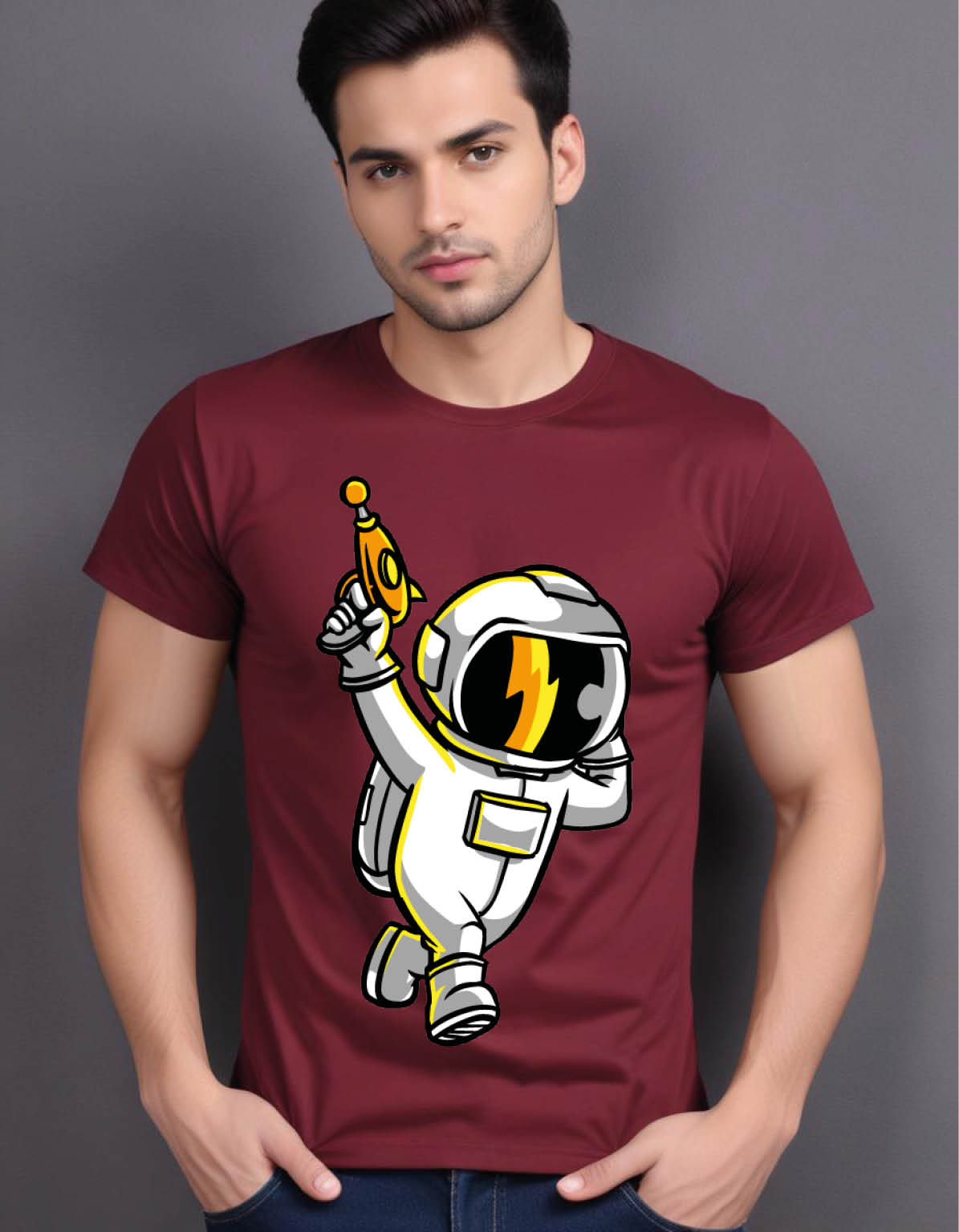 astronauts pack mens printed graphic t shirt