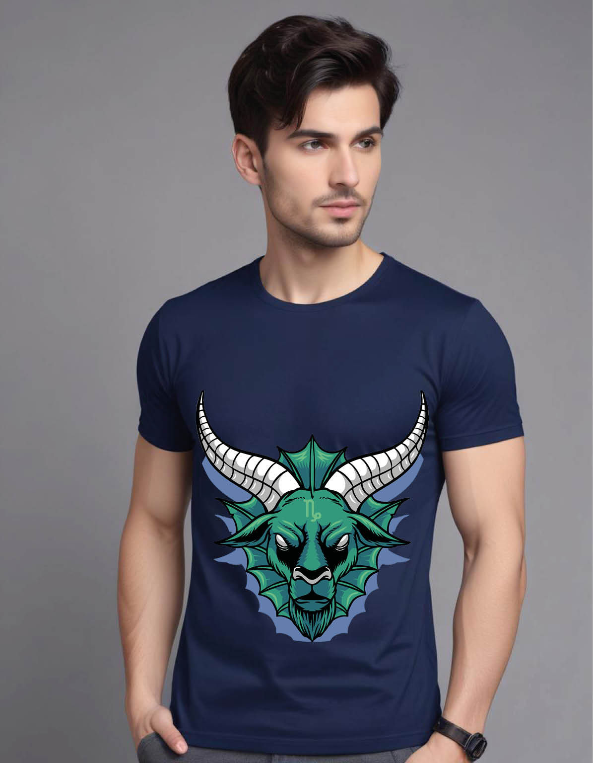 capricorn zodiac sign mens printed graphic t shirt