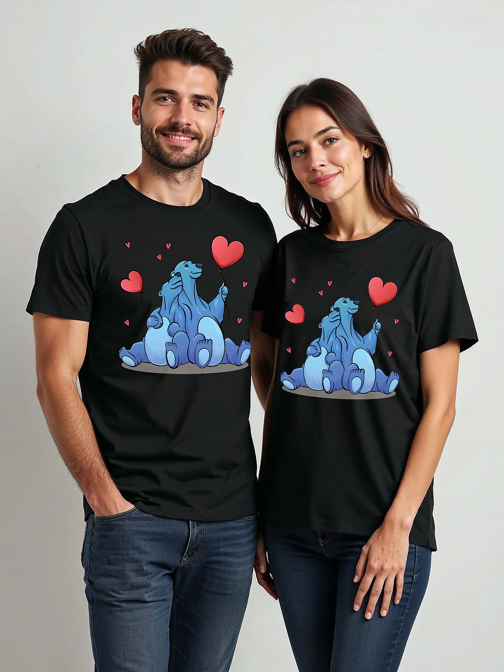 Thumbnail: Forever Love Cartoon Couple Matching Tee Lovers Edition – Fast Delivery