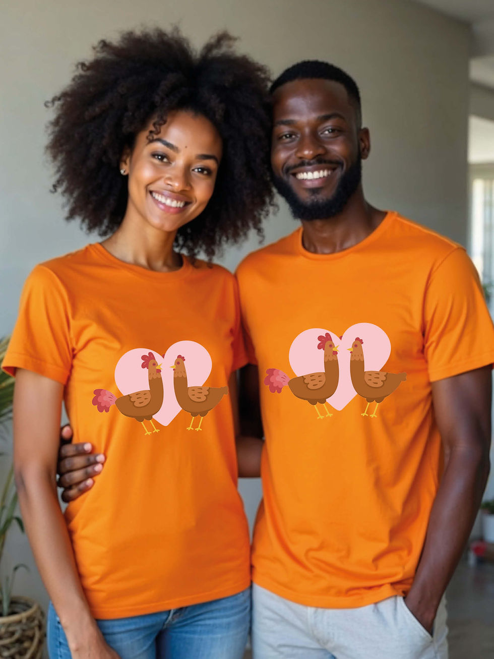 Thumbnail: Romantic Animal Couple Matching Tee Lovers Edition – Sale