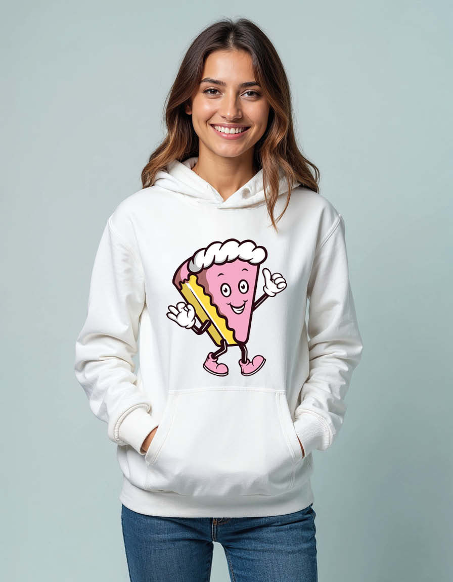 Thumbnail: The Happy Cherry Pie Slice Streetwear Unisex Printed Graphic Hoodies