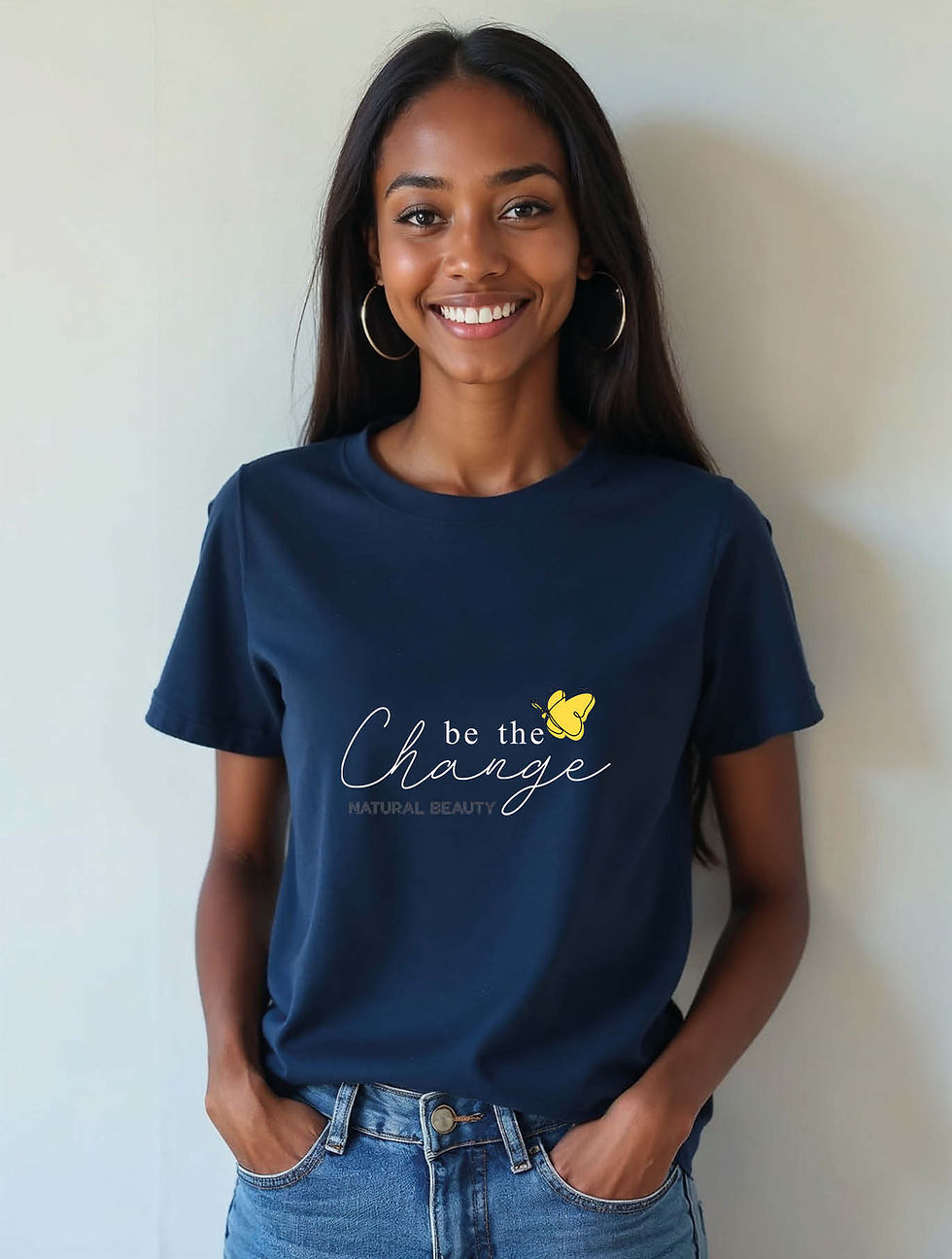 Thumbnail: be the change natural beauty Casual Women’s Printed Graphic T-Shirt – Sale