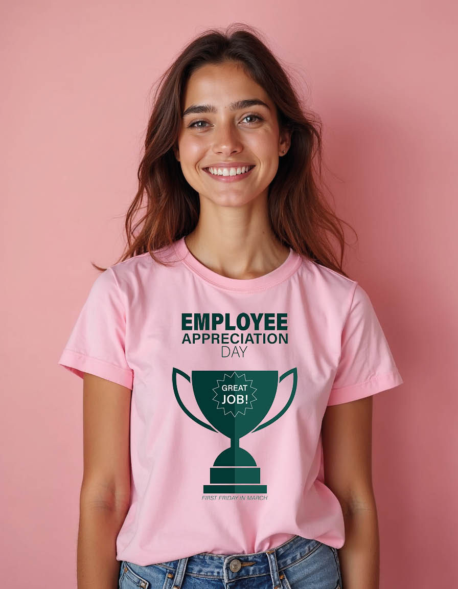 Thumbnail: Employee appreciation day Unisex printed graphic t shirt