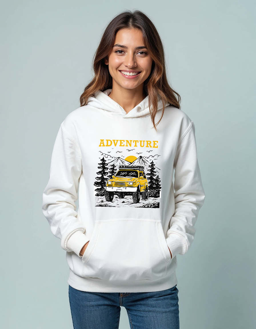 Thumbnail: Its advanture time Unisex Graphic Printed Hoodie