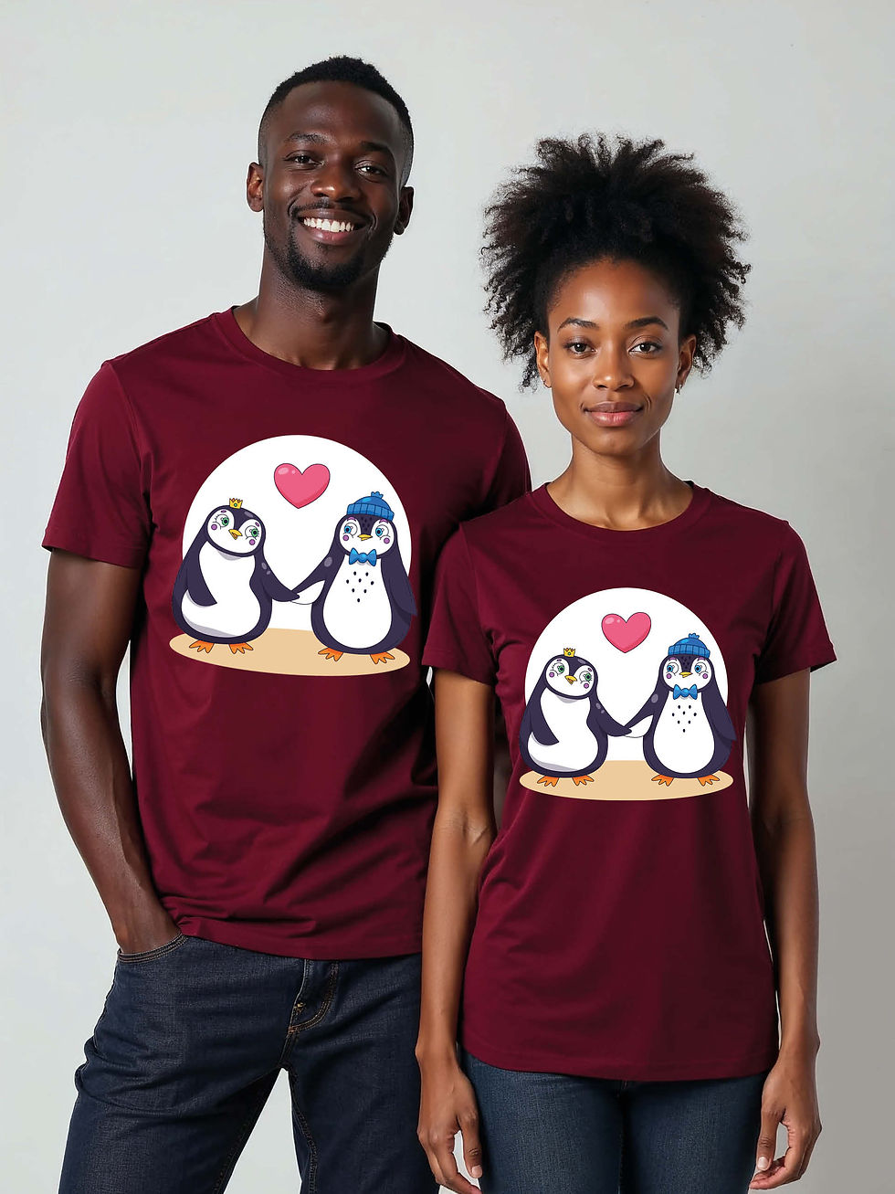 Thumbnail: Valentine’s Cartoon Couple T-Shirt Lovers Edition – Discount Offer
