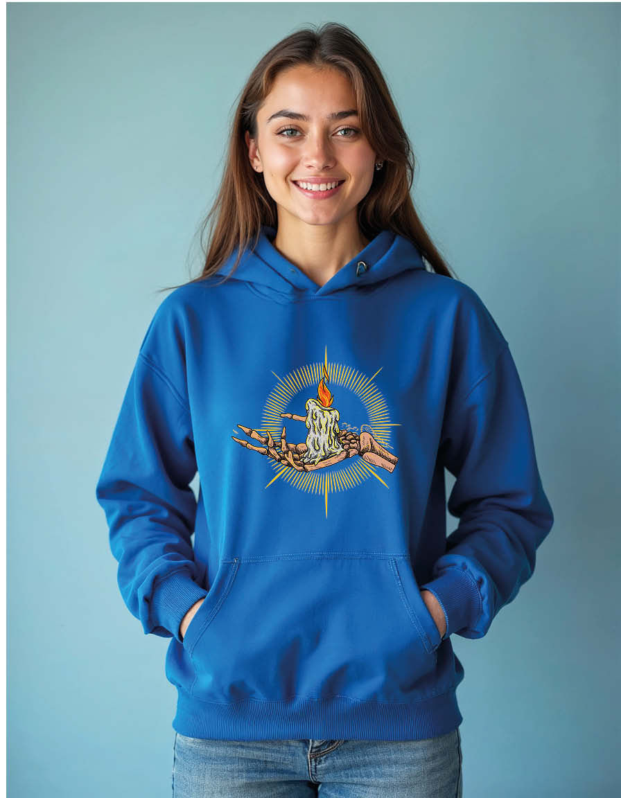 Thumbnail: Sacred Warrior Emblem Classic Unisex Printed Graphic Hoodies For Men & Women