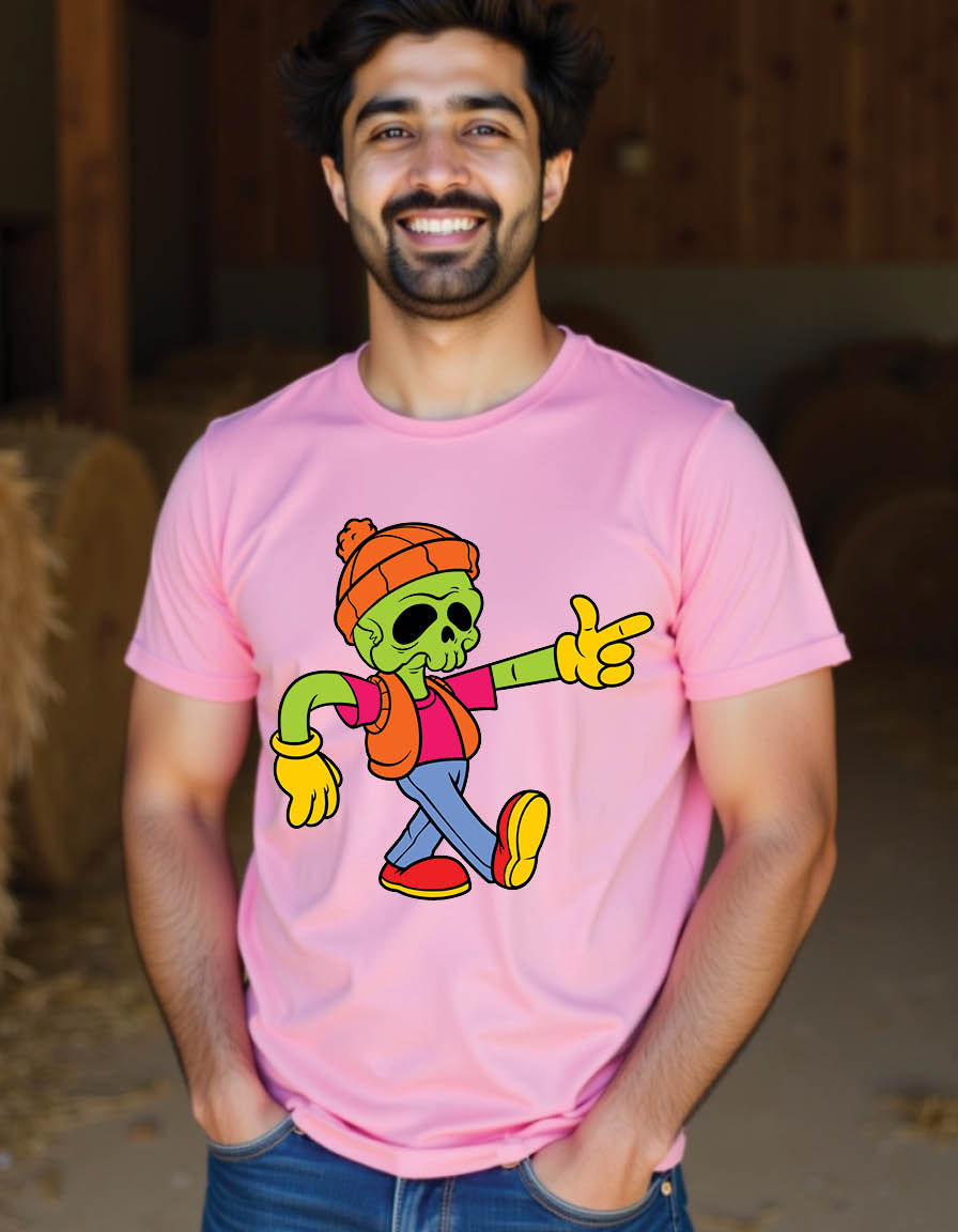 Thumbnail: enjoy skull cartoon mens printed graphic t shirt