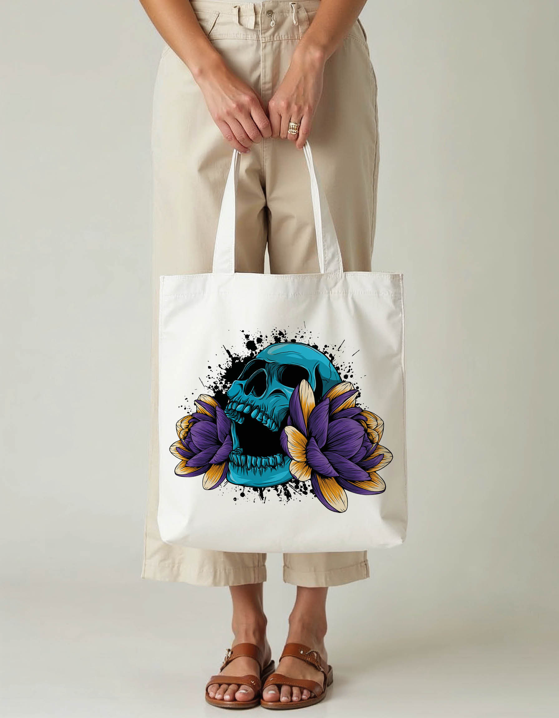 Retro Tote Printed Bag – Fashionable Daily Use Tote Premium Quality