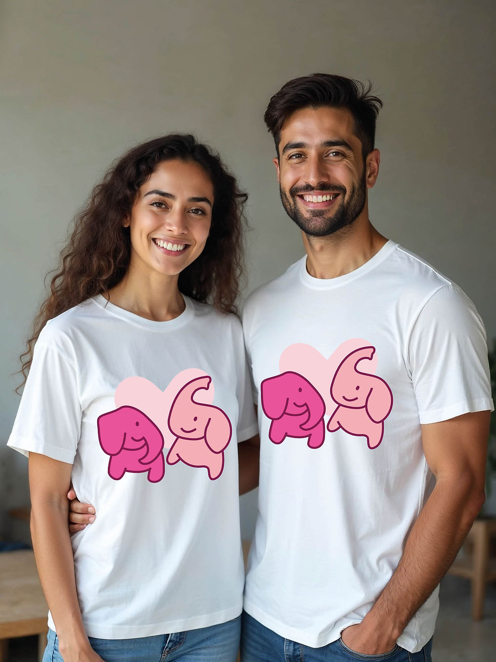 Thumbnail: Anniversary Cartoon Couple Matching Tee Lovers Edition – Limited Stock