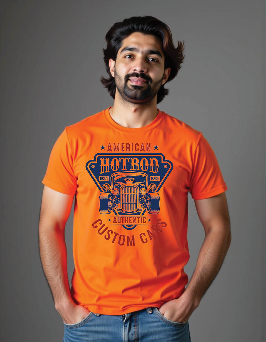 american hotrod drag race authentic custom cars mens printed graphic t shirt