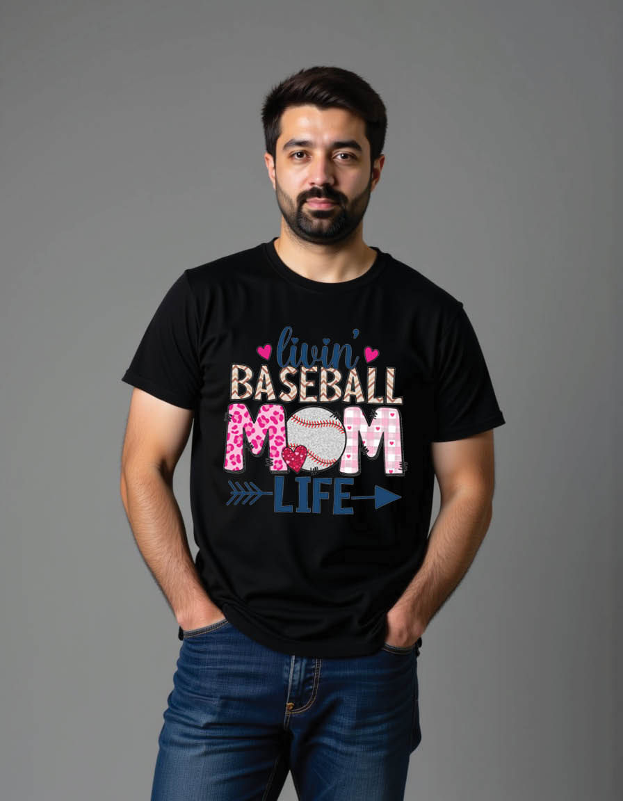Thumbnail: baseball sublimation craft mens printed graphic t shirt