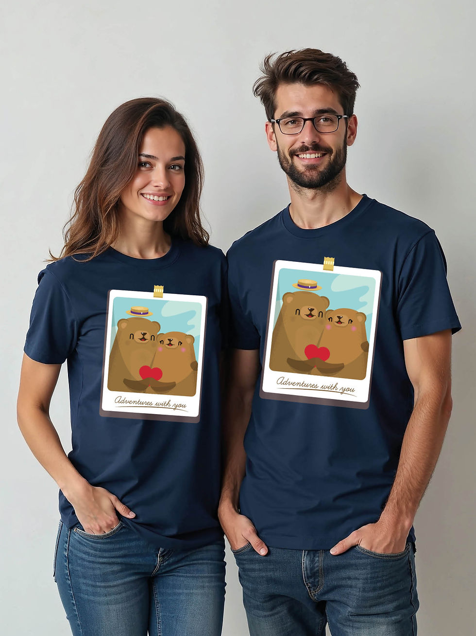 Thumbnail: Soulmates Cartoon Couple T-Shirt Lovers Edition – Buy Now
