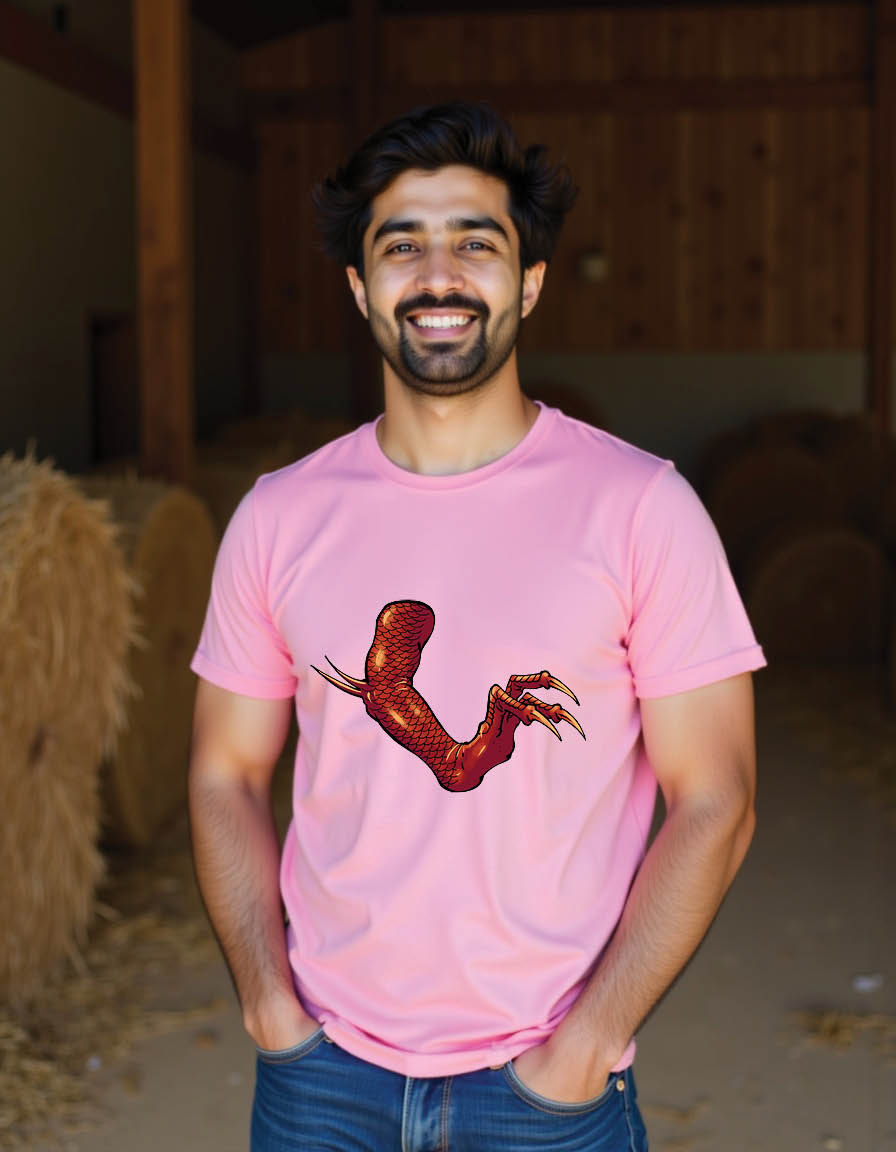premium dragon hand element pose mens printed graphic t shirt