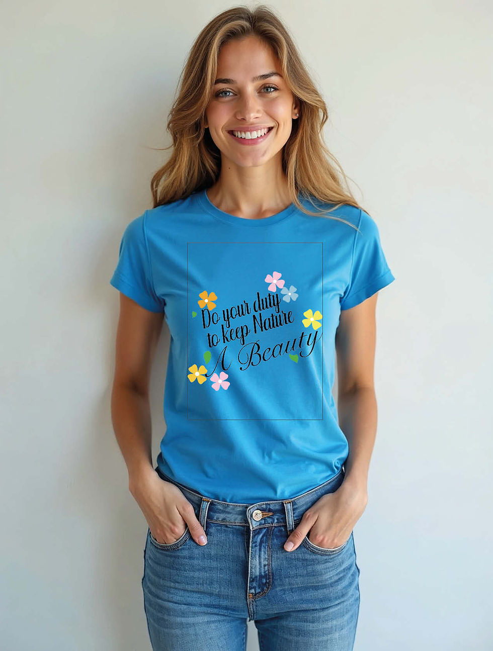 Thumbnail: do your duty to keep nature a beauty Urban Women’s Printed T-Shirt – Premium