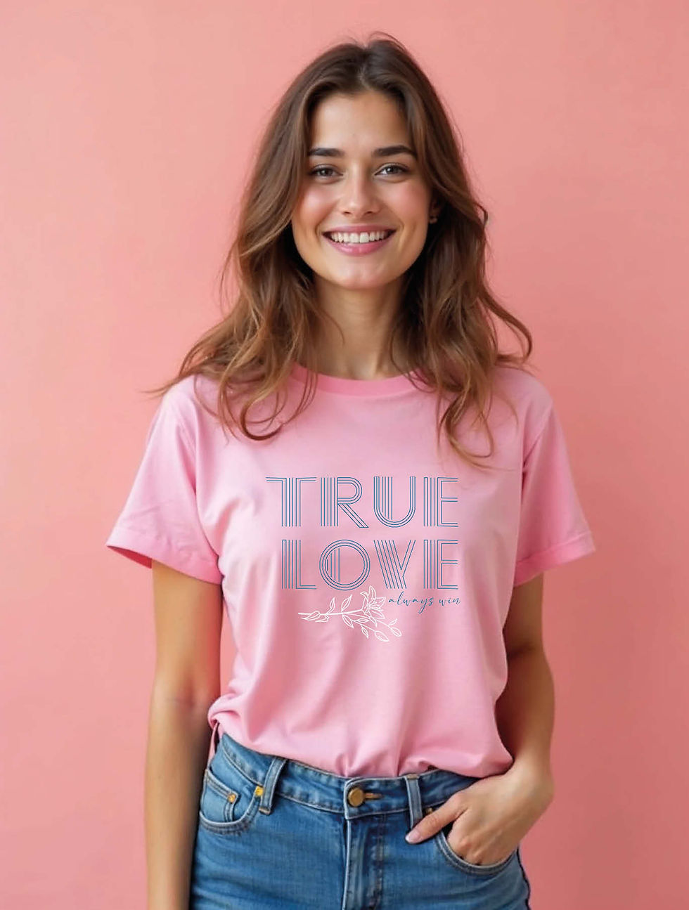 Thumbnail: true love Classic Women’s Stylish Typography T-Shirt – Fast Delivery