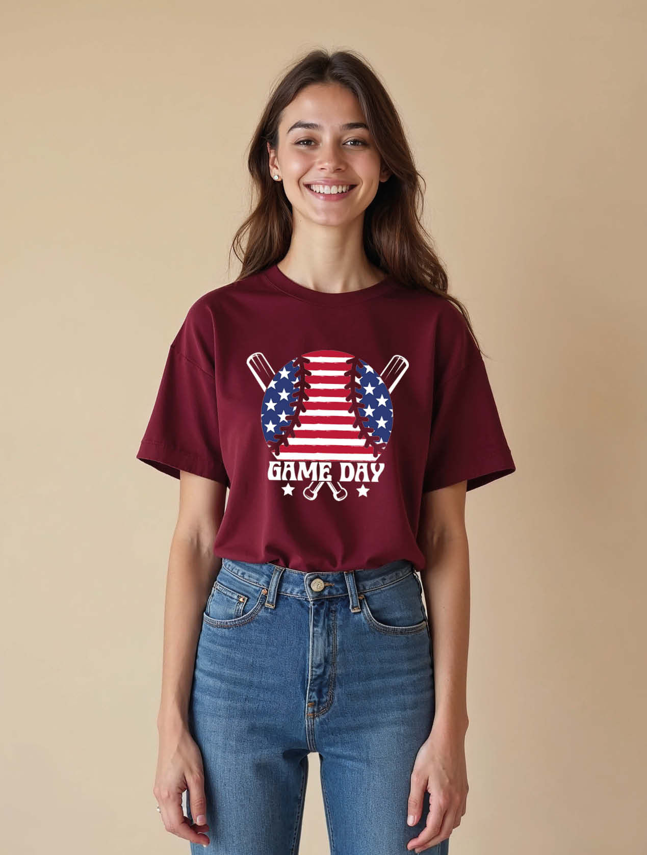 game day Classic Women’s Printed Graphic Streetwear T-Shirt – Limited Stock