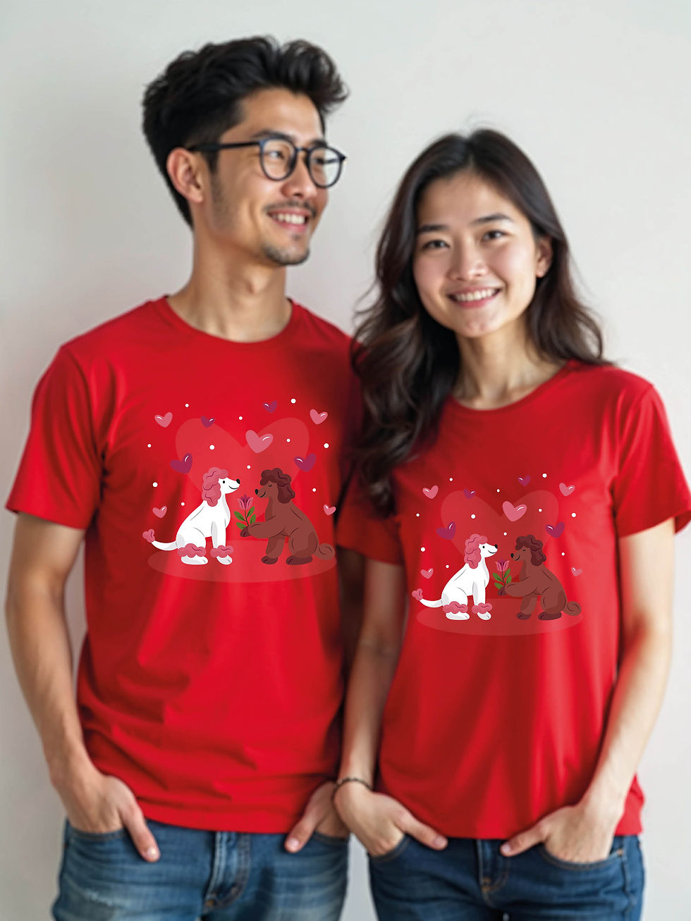Thumbnail: Eternal Love Cartoon Couple Matching Tee Lovers Edition – Shop Now