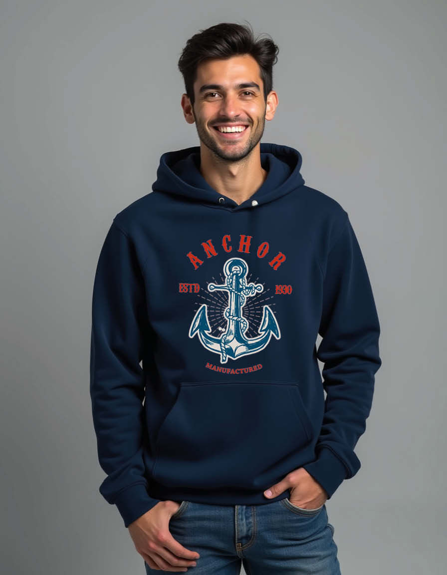 Thumbnail: anchor manufacture Urban Unisex Printed Graphic Hoodies For Men & Women
