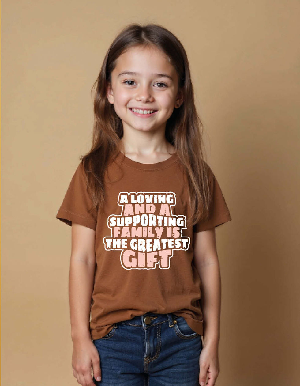 Thumbnail: a loving and a supporting family is the great gift Printed T-Shirt for All age