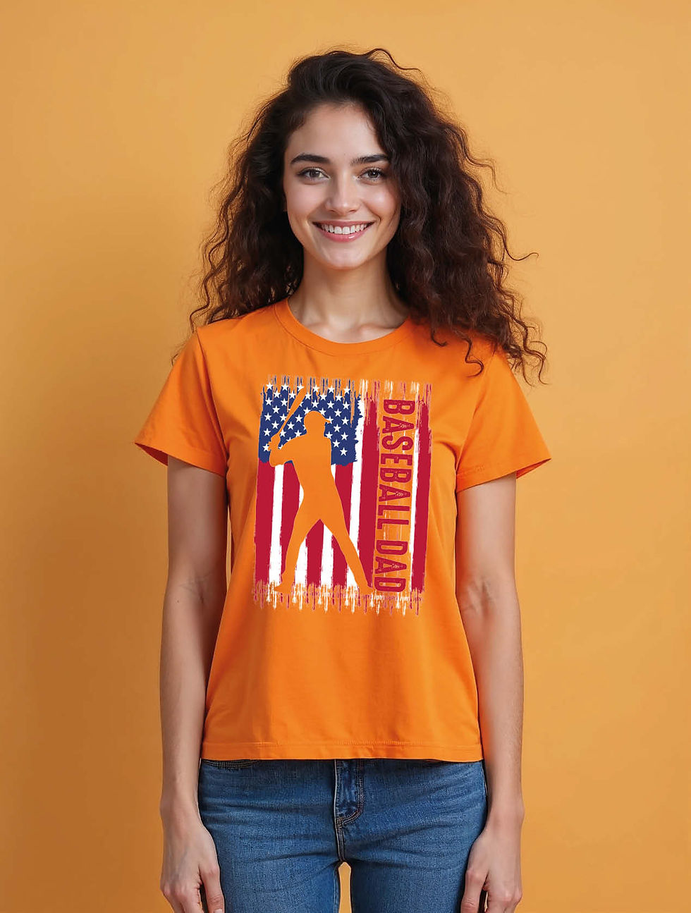 Thumbnail: baseball dad Urban Women’s Printed Graphic Streetwear T-Shirt – Buy Now