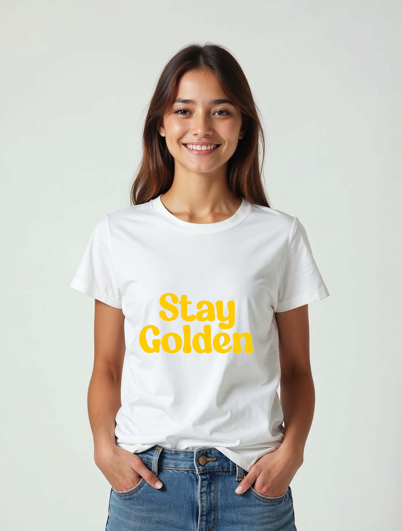 stay golden Casual Women’s printed graphic T-Shirt