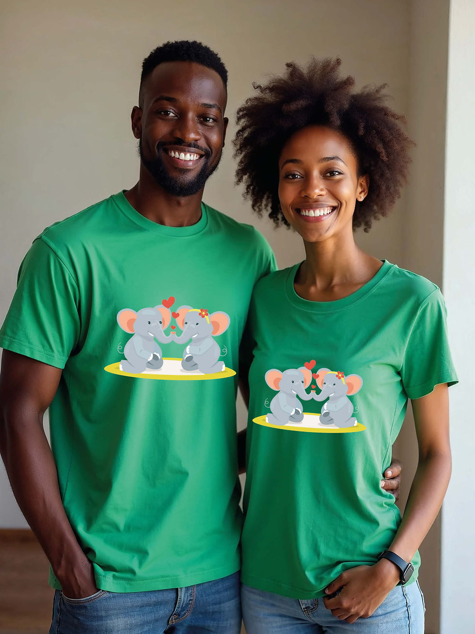 Thumbnail: Anniversary Animal Couple Matching Tee Lovers Edition – Sale
