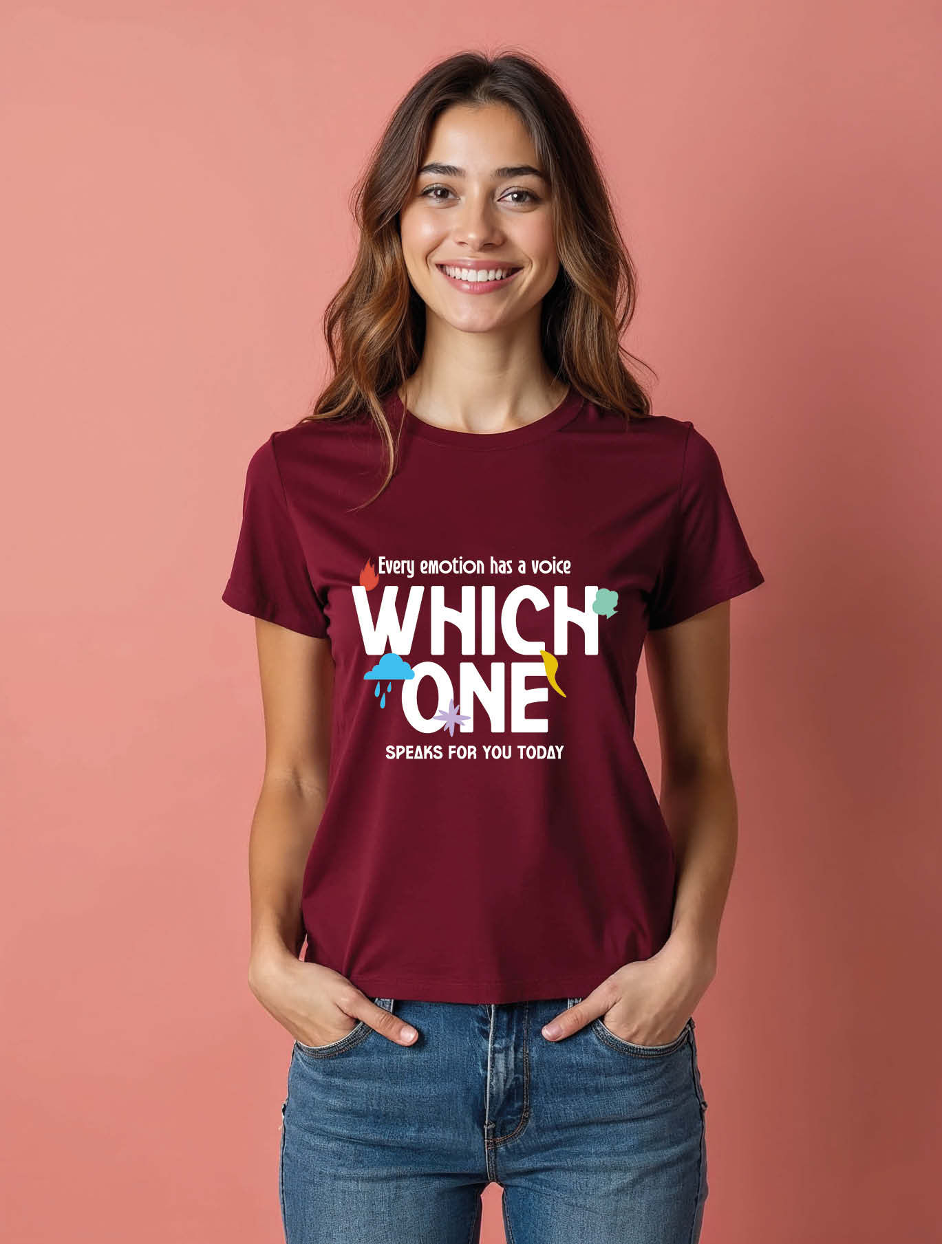every emotion has a voice which one speaks for you today Casual Women t shirt
